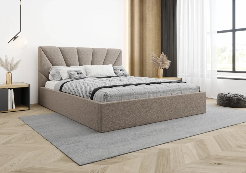 Łóżko tapicerowane LUISA tkanina abriamo 11