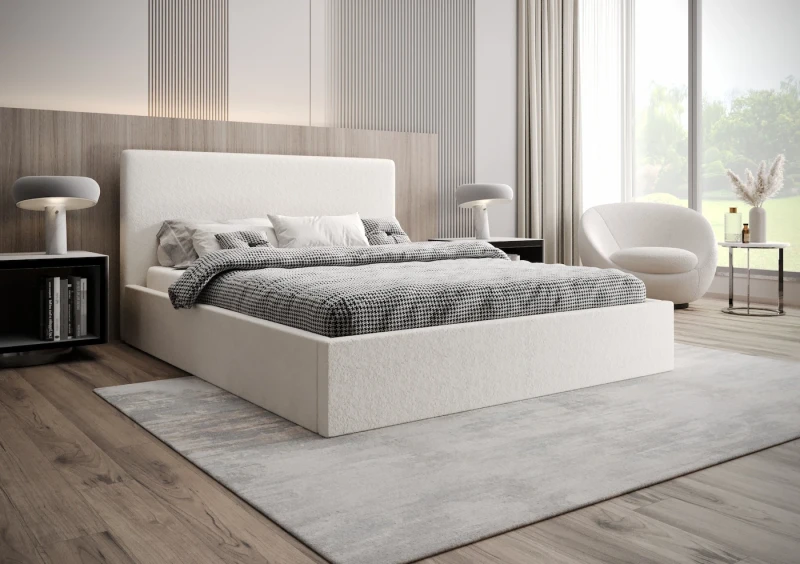 Łóżko tapicerowane SONA tkanina legend 1