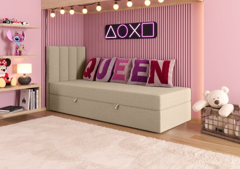 Łóżko młodzieżowe LULU tkanina abriamo 03