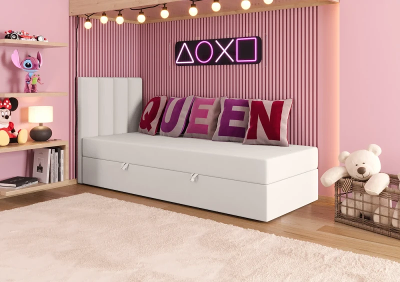 Łóżko młodzieżowe LULU tkanina dream velvet 202.03