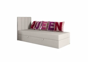 Łóżko młodzieżowe 100x200 MALWINA beżowe z pojemnikiem