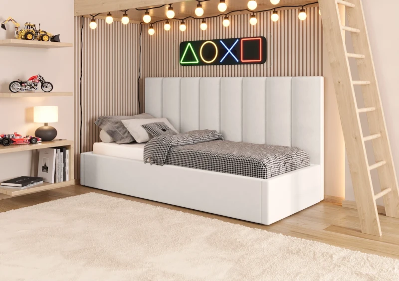 Łóżko młodzieżowe NITRO tkanina storm 2