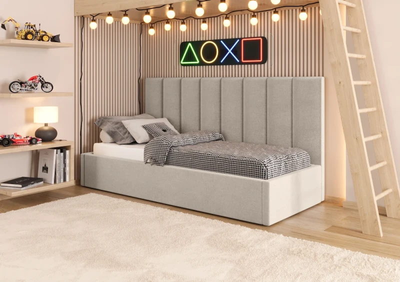 Łóżko młodzieżowe NITRO tkanina storm 6