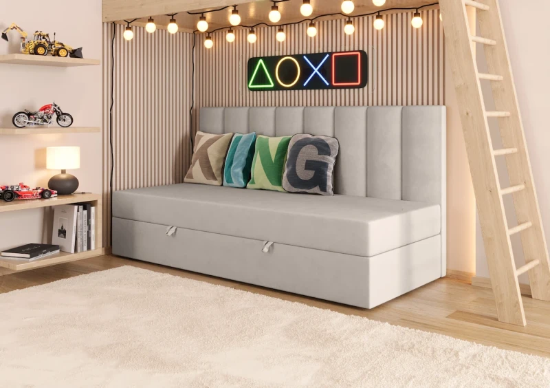 Łóżko młodzieżowe PILOT tkanina jasmine 21