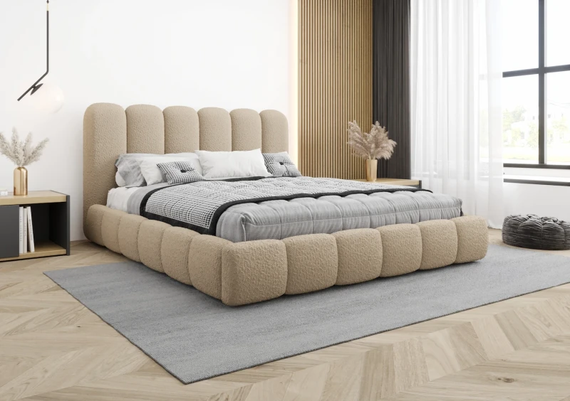 Łóżko tapicerowane LIAM tkanina abriamo 03