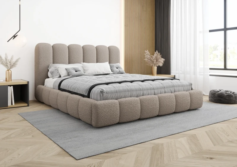 Łóżko tapicerowane LIAM tkanina abriamo 11