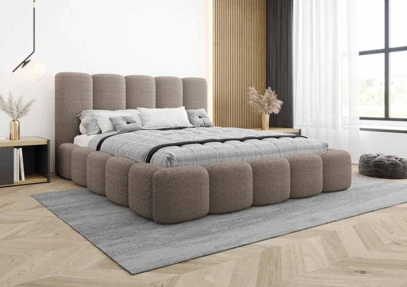 Łóżko tapicerowane BILLIE tkanina abriamo 11