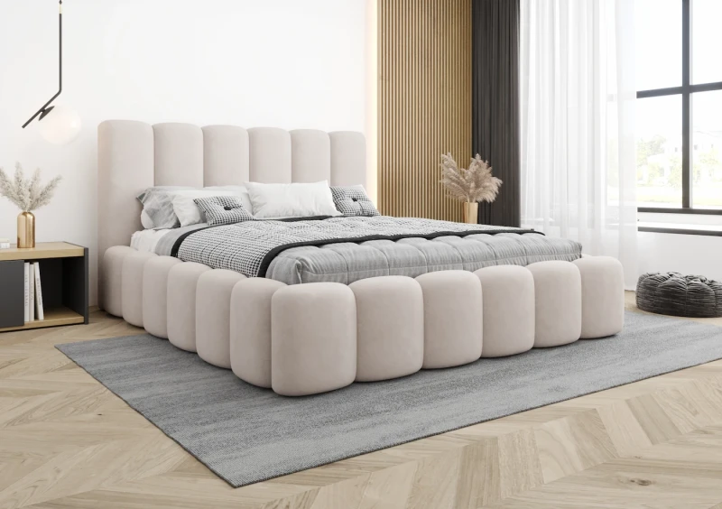 Łóżko tapicerowane EMILLY tkanina jasmine 21