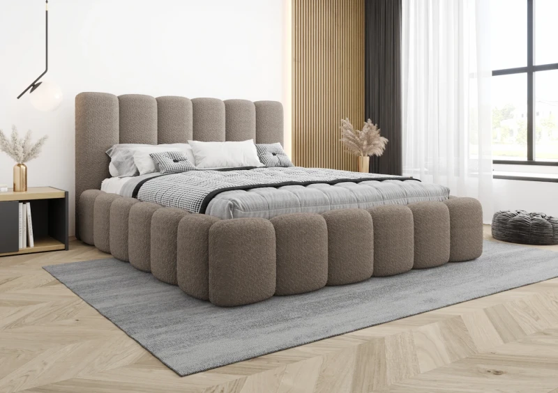 Łóżko tapicerowane EMILLY tkanina abriamo 11