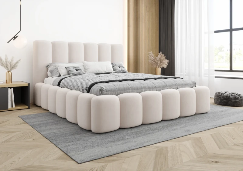 Łóżko tapicerowane EMILLY tkanina dream velvet 202.03