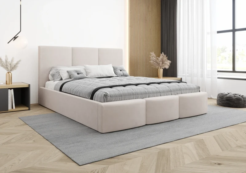 Łóżko tapicerowane MILANO tkanina jasmine 21