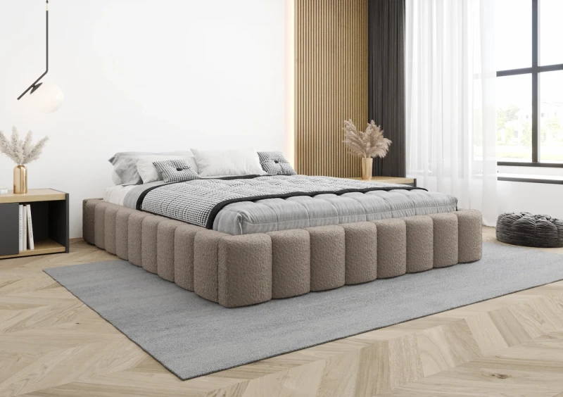 Łóżko tapicerowane MIA tkanina abriamo 11