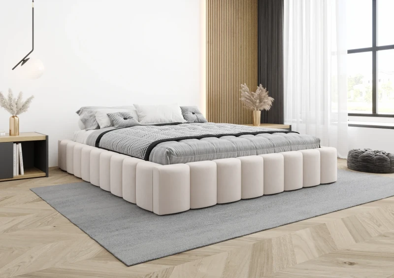 Łóżko tapicerowane MIA tkanina dream velvet 202.03