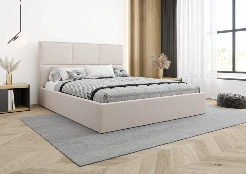 Łóżko tapicerowane TOKIO tkanina jasmine 21