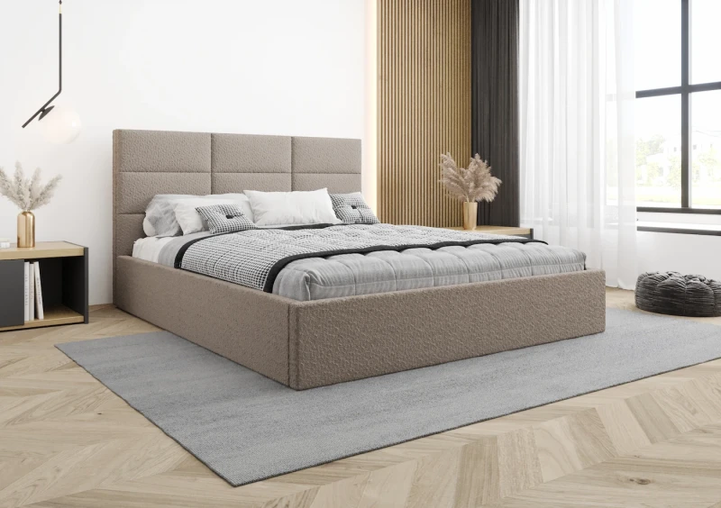 Łóżko tapicerowane SYDNEY tkanina abriamo 11