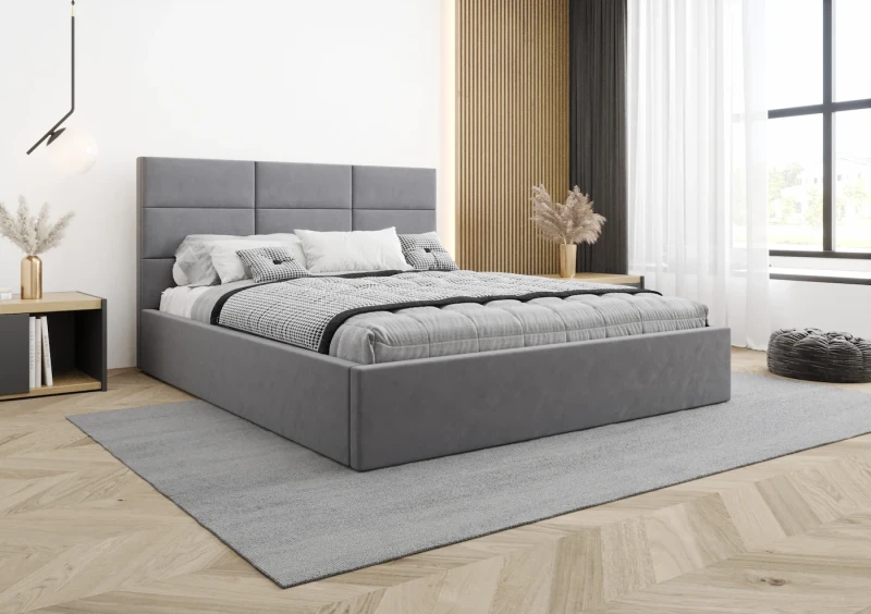 Łóżko tapicerowane SYDNEY tkanina jasmine 90