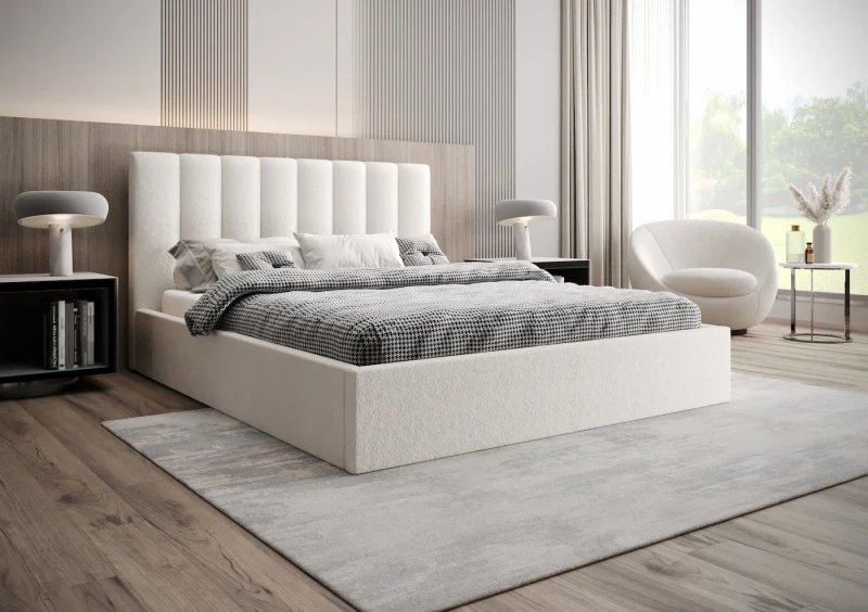 Łóżko tapicerowane LAMBI tkanina legend 1