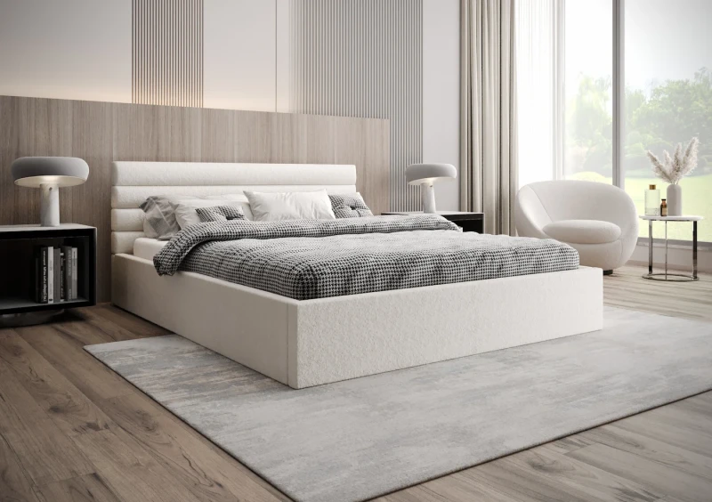 Łóżko tapicerowane CELINE tkanina legend 1