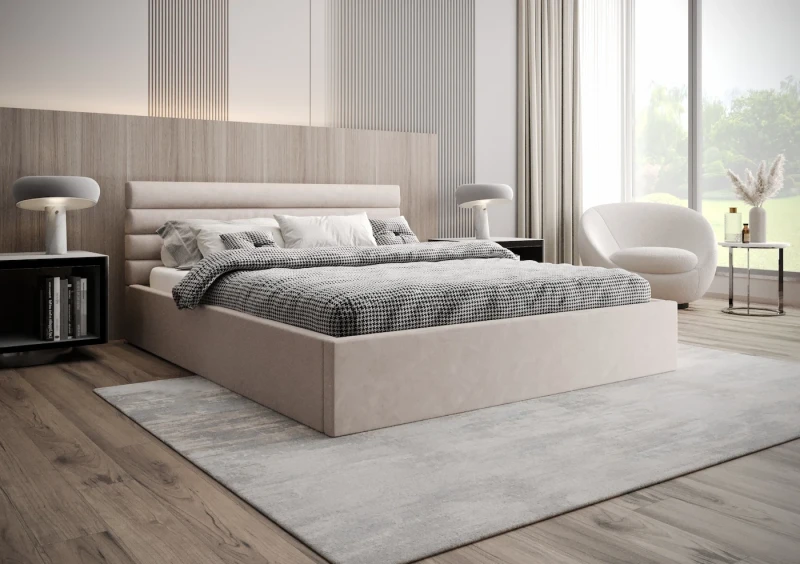 Łóżko tapicerowane CELINE tkanina jasmine 21