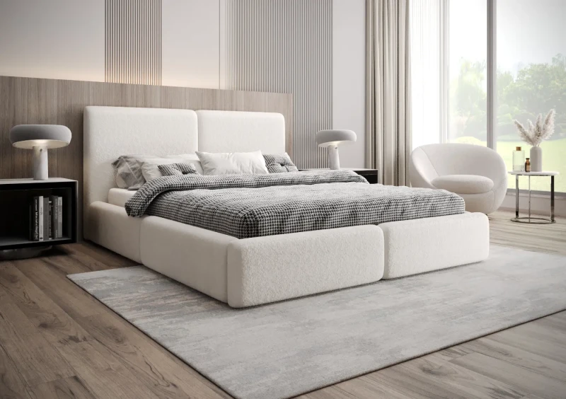 Łóżko tapicerowane 120x200 Nilo tkanina Legend 1