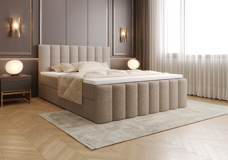 Łóżko kontynentalne VALERIE tkanina legend 3