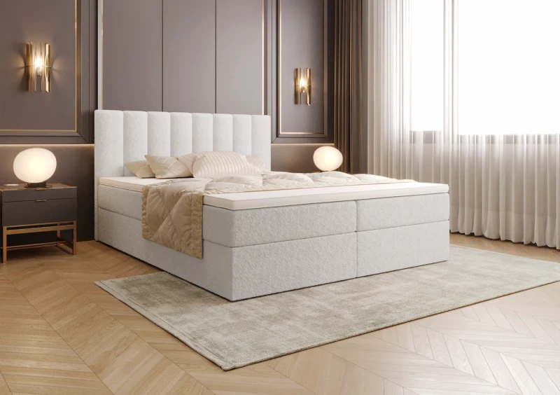 Łóżko kontynentalne JENNA tkanina legend 1