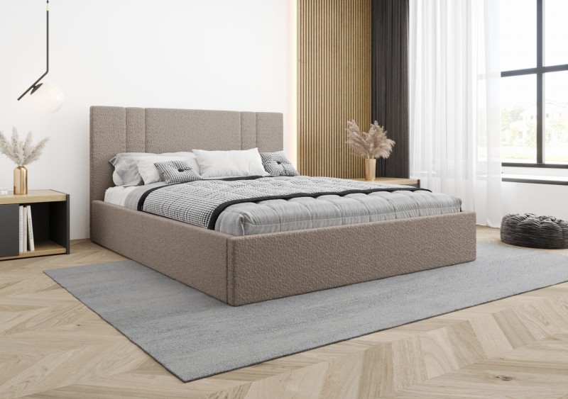 Łóżko tapicerowane LISSI tkanina abriamo 11