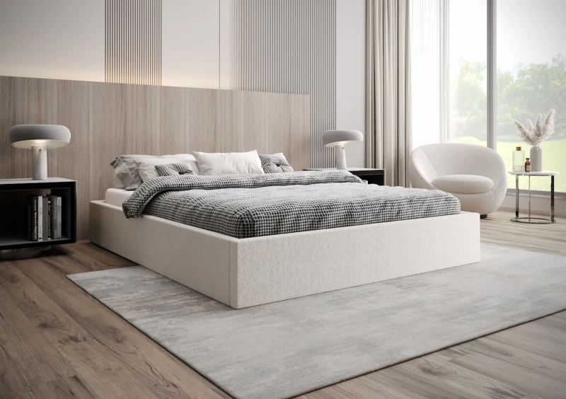 Łóżko tapicerowane VIKI tkanina legend 1