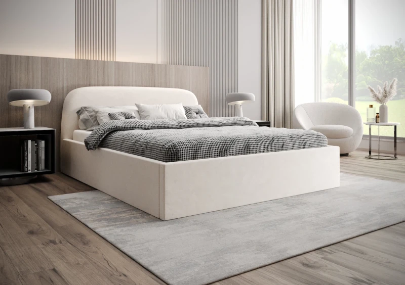 Łóżko tapicerowane HARRY tkanina storm 2