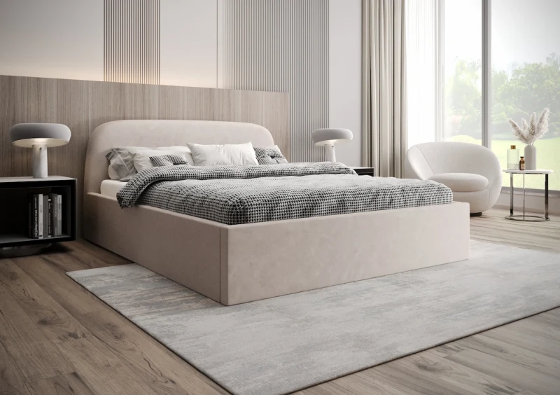 Łóżko tapicerowane HARRY tkanina jasmine 21