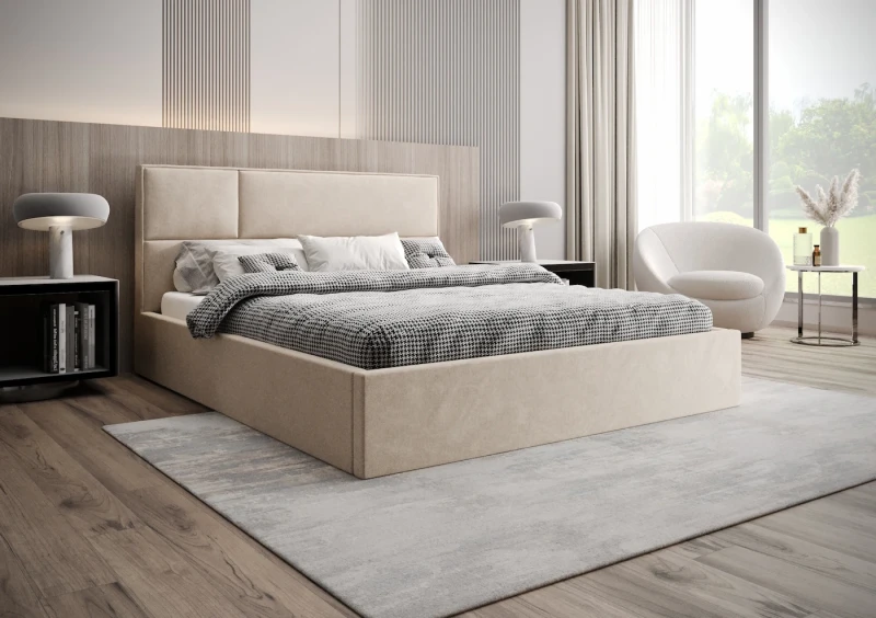 Łóżko tapicerowane SELENA tkanina storm 6