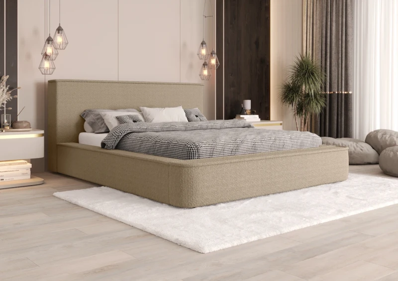 Łóżko tapicerowane Hommie tkanina abriamo 03