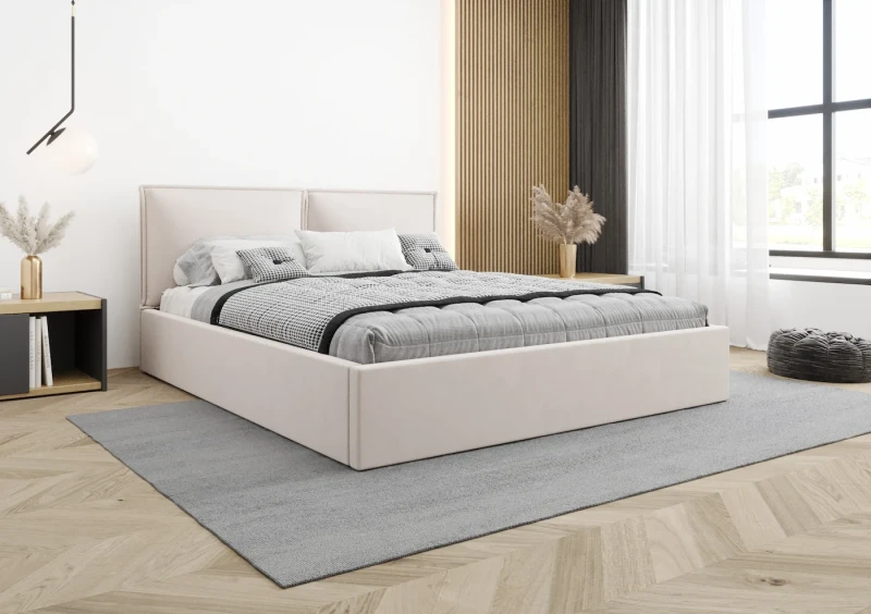 Łóżko tapicerowane DALIA tkanina dream velvet 202.03