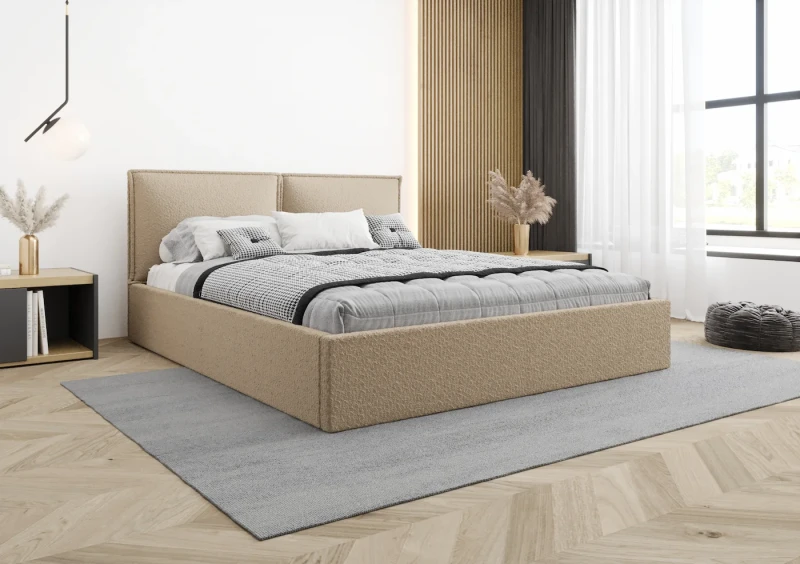 Łóżko tapicerowane DALIA tkanina abriamo 03