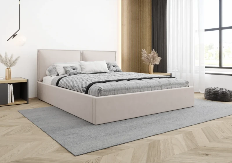 Łóżko tapicerowane DALIA tkanina jasmine 21