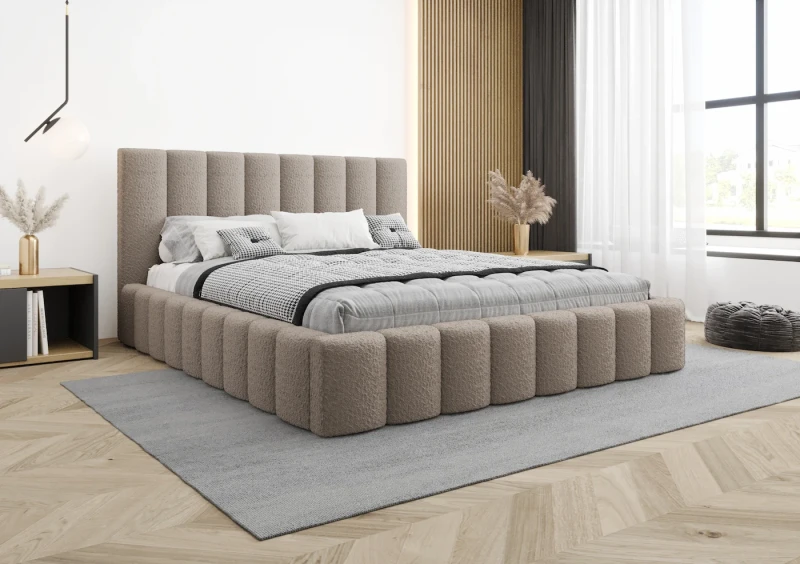 Łóżko tapicerowane ELIO tkanina abriamo 11