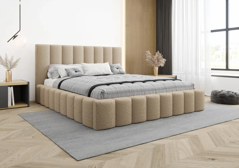 Łóżko tapicerowane ELIO tkanina abriamo 03