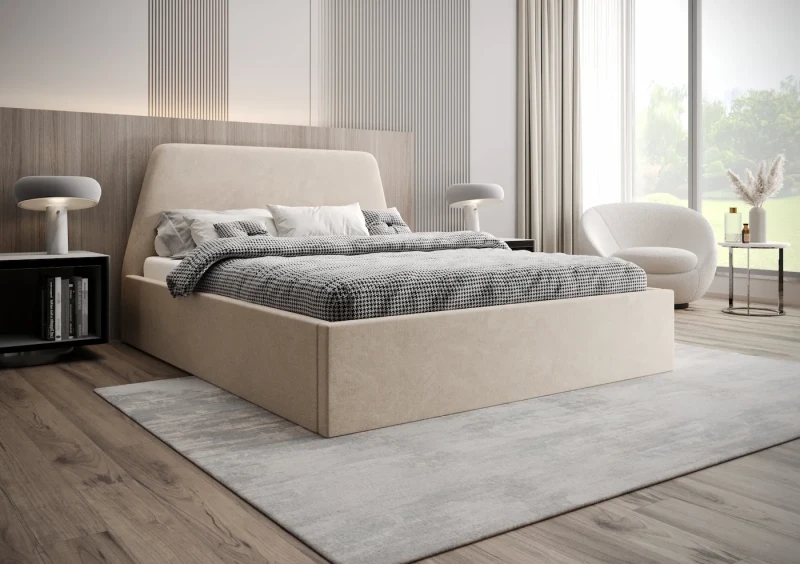 Łóżko tapicerowane ZOJA tkanina storm 6