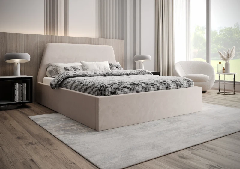 Łóżko tapicerowane ZOJA tkanina jasmine 21