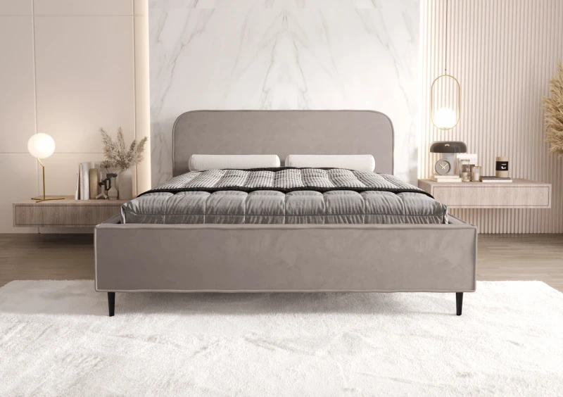 Łóżko tapicerowane na nogach Leoni jasmine 21 przód