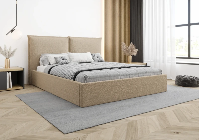 Łóżko tapicerowane Bonnie tkanina  abriamo 03