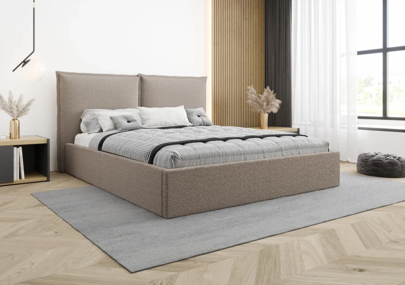 Łóżko tapicerowane Bonnie tkanina abriamo 11