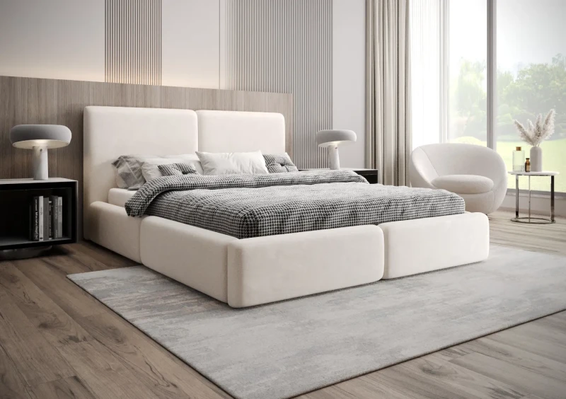 Łóżko tapicerowane 180x200 Nilo tkanina Storm 2