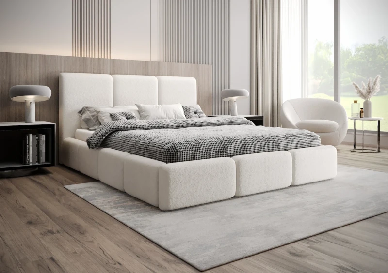 Łóżko tapicerowane MONACO tkanina legend 1