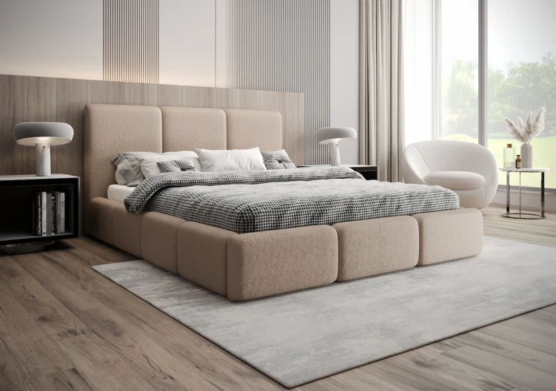 Łóżko tapicerowane MONACO tkanina legend 3