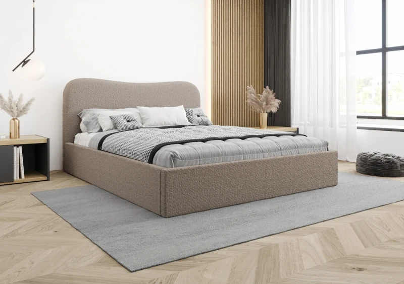 Łóżko tapicerowane MIAMI tkanina abriamo 11