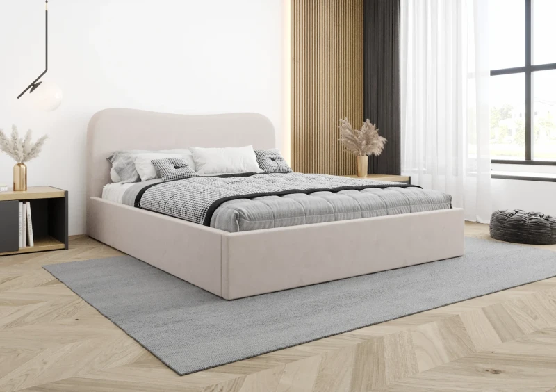 Łóżko tapicerowane MIAMI tkanina jasmine 21