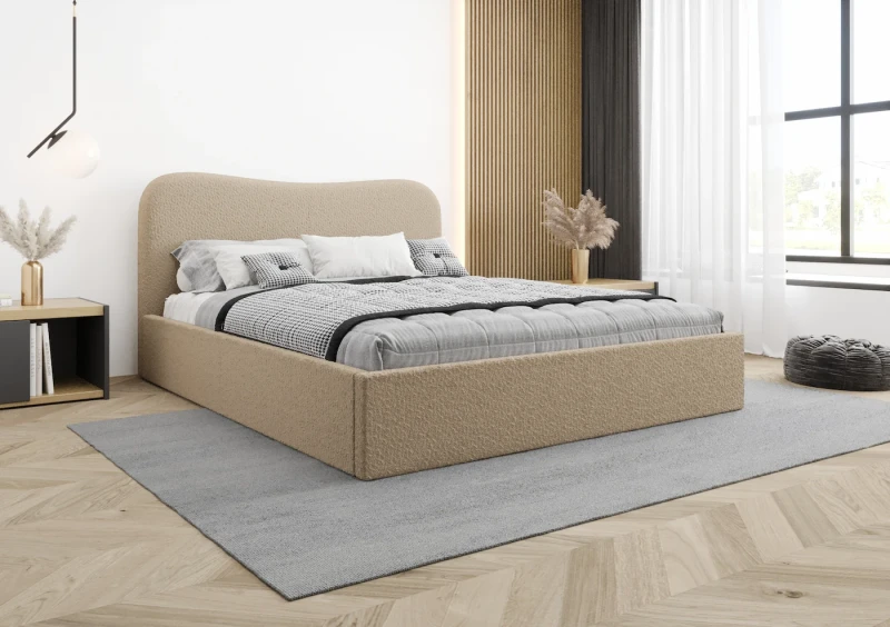 Łóżko tapicerowane MIAMI tkanina jasmine 03