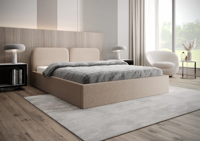 Łóżko tapicerowane SOFIA tkanina legend 3