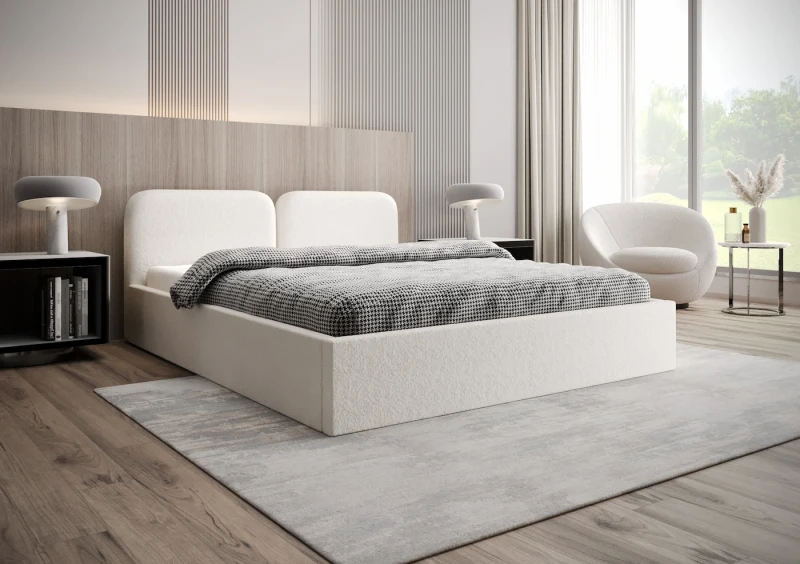 Łóżko tapicerowane SOFIA tkanina legend 1